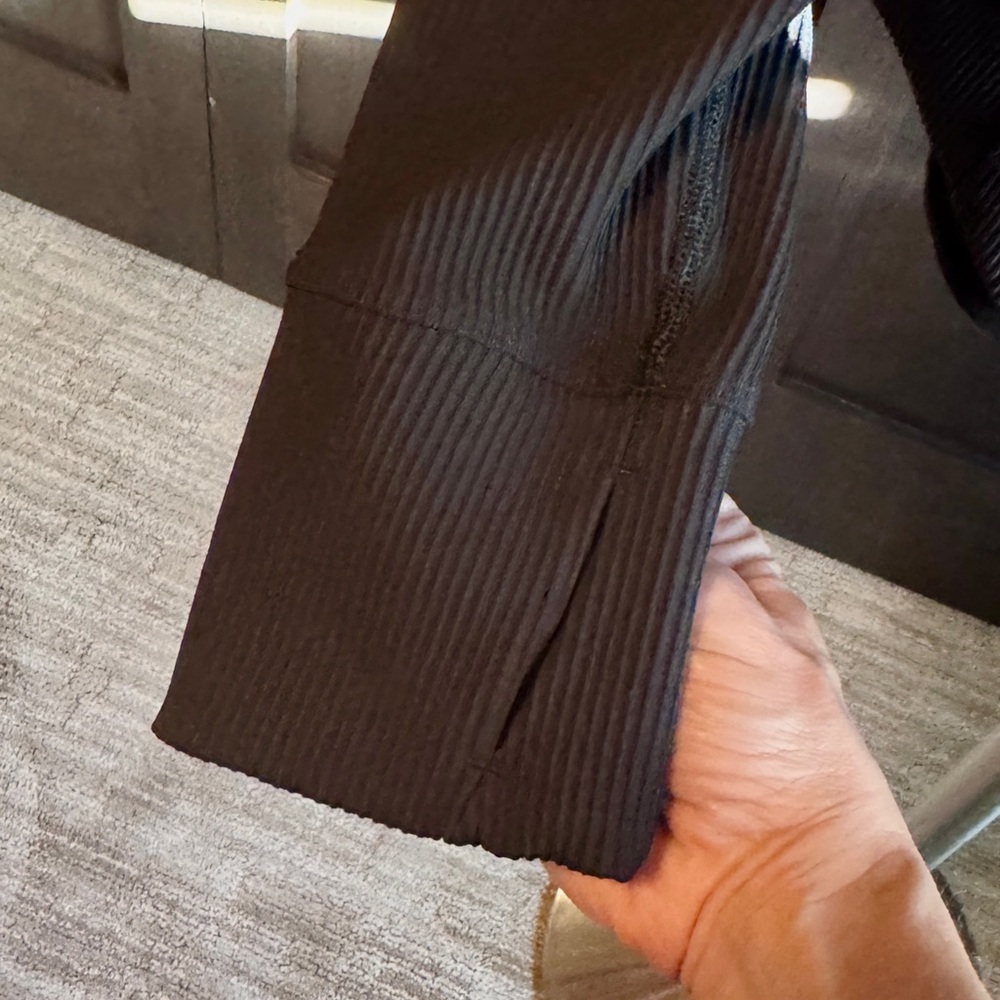 Athleta Black Ribbed Jacket - Picture 3 of 3